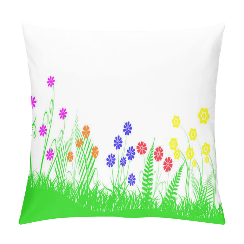 Personality  View Of Beautiful Green Meadow   Pillow Covers