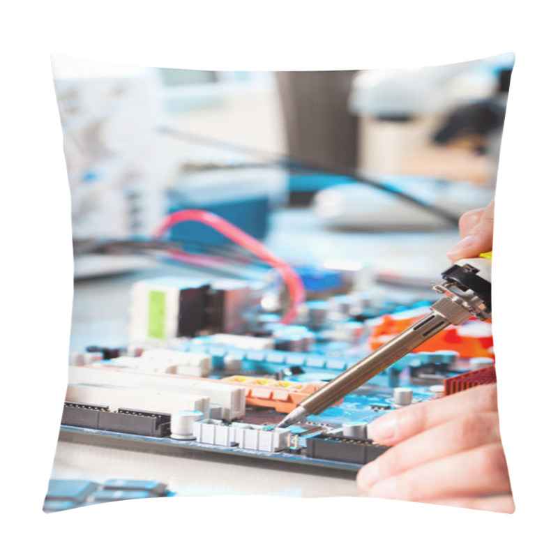 Personality  Repaired By Soldering A PC Board Pillow Covers