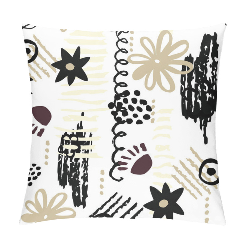 Personality   Scribbles Seamless Pattern Pillow Covers