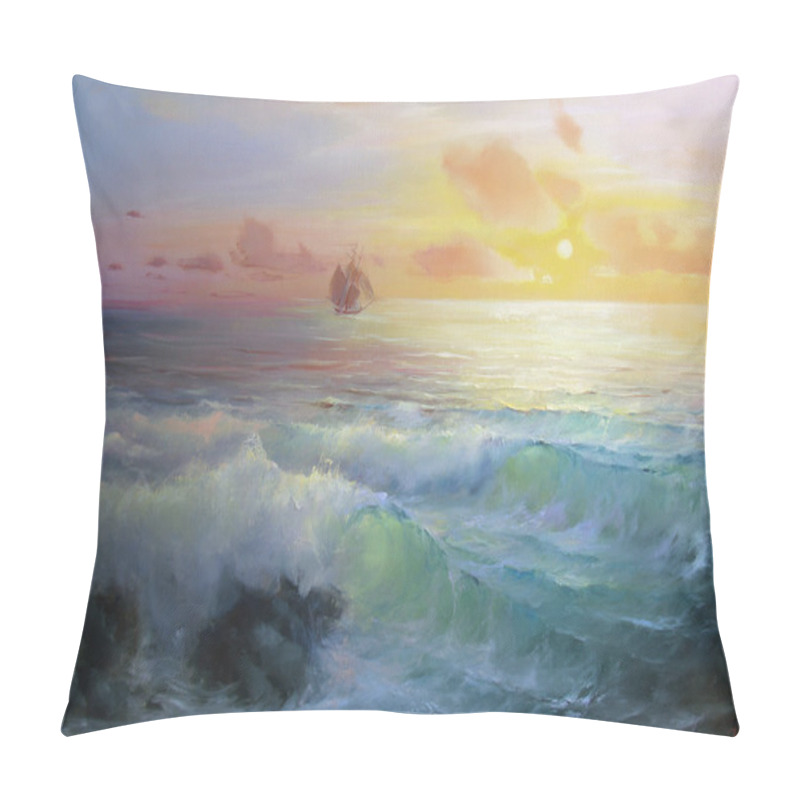 Personality  The Warm Surf. Pillow Covers