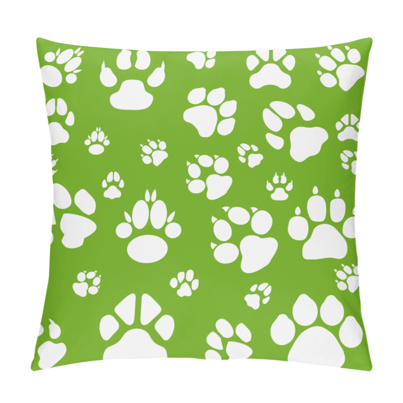 Personality  Cats, Dogs And Other Pet Footprints Pillow Covers