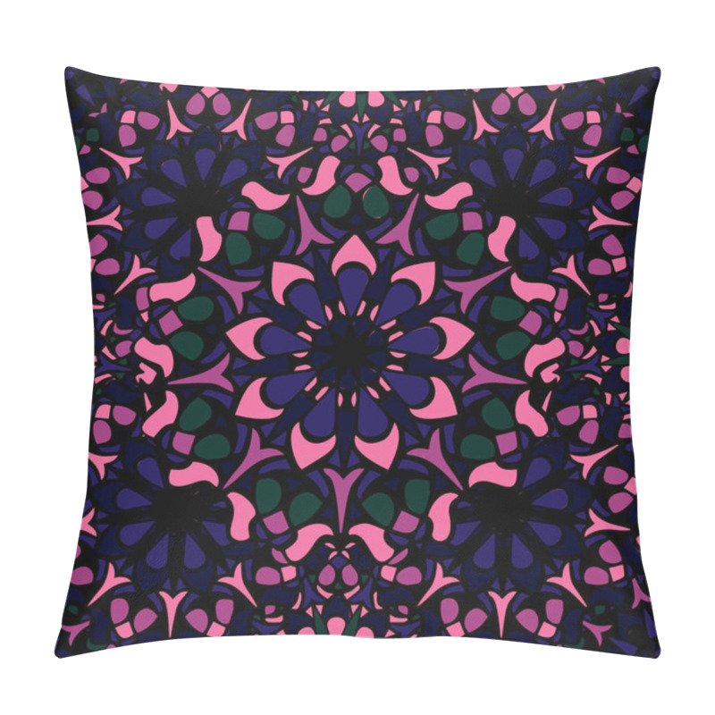 Personality  Elegant Seamless Pattern With Floral And Mandala Elements Pillow Covers