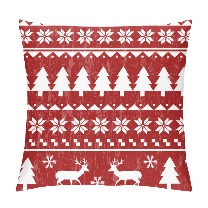 Personality  Seamless Christmas Pattern Pillow Covers