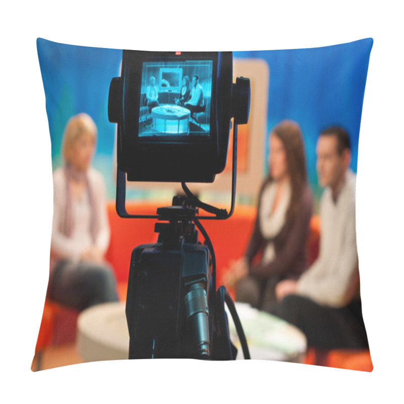 Personality  TV Studio - Video Camera Viewfinder Pillow Covers