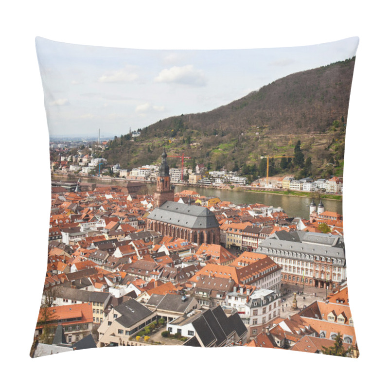 Personality  Old Town Of Heidelberg And The Church, Baden Wuerttemberg, Germany Pillow Covers