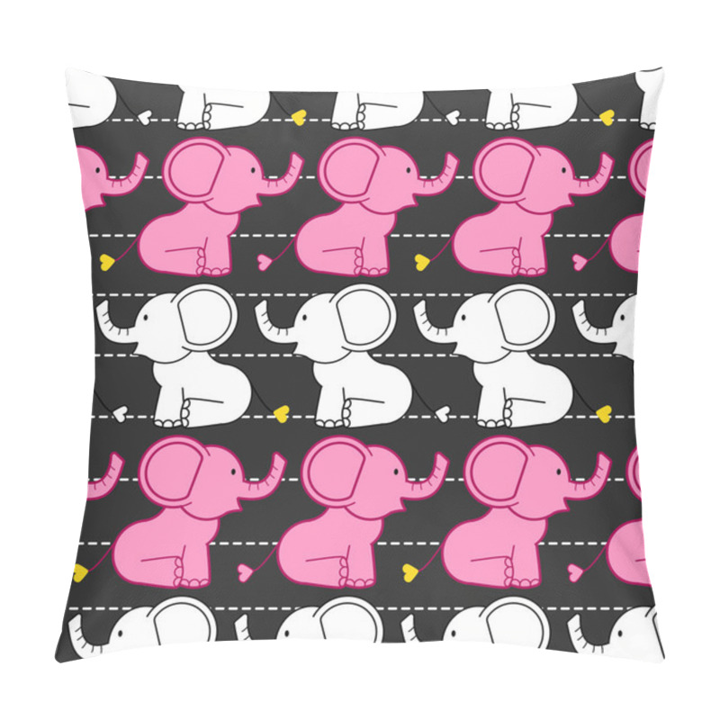 Personality  Elephant Seamless Pattern Pillow Covers