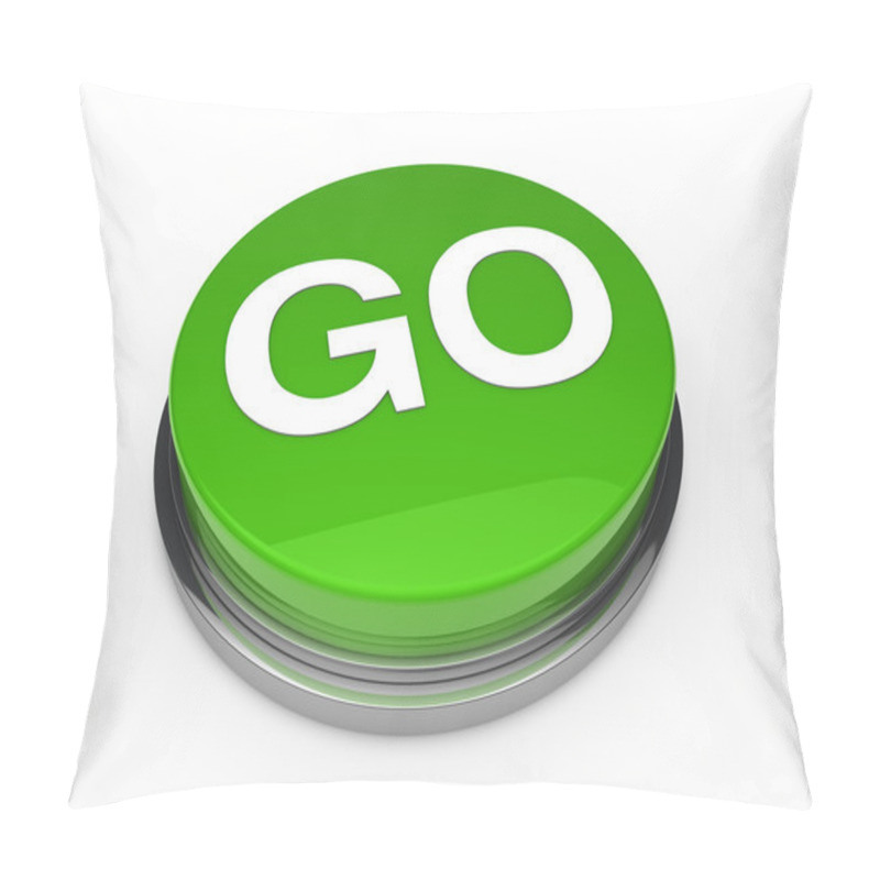 Personality  3d Button Go Green Pillow Covers