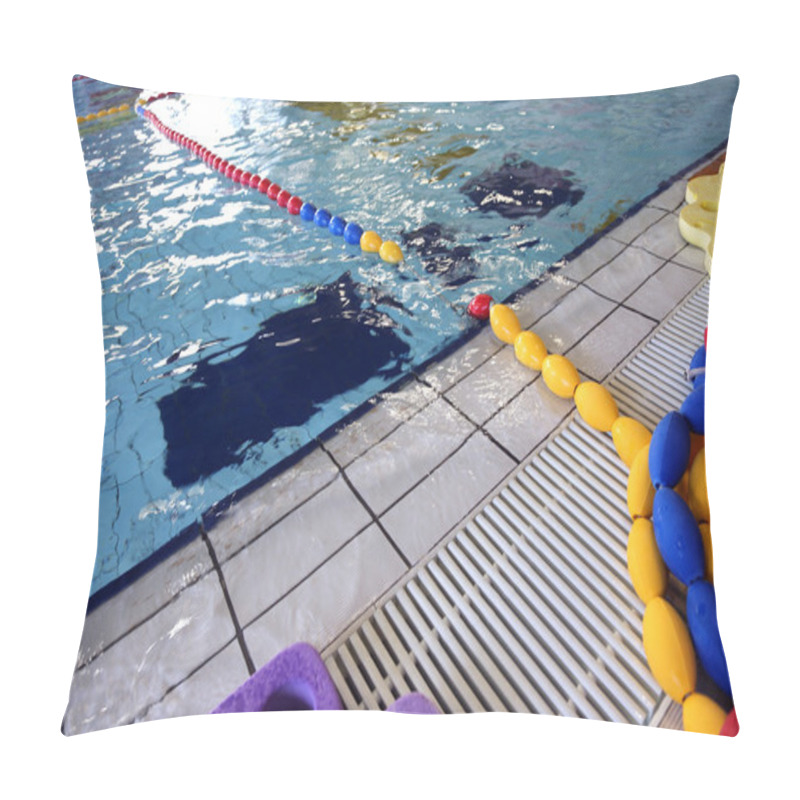 Personality  Children Playground In The Large Indoor Swimming Pool Pillow Covers