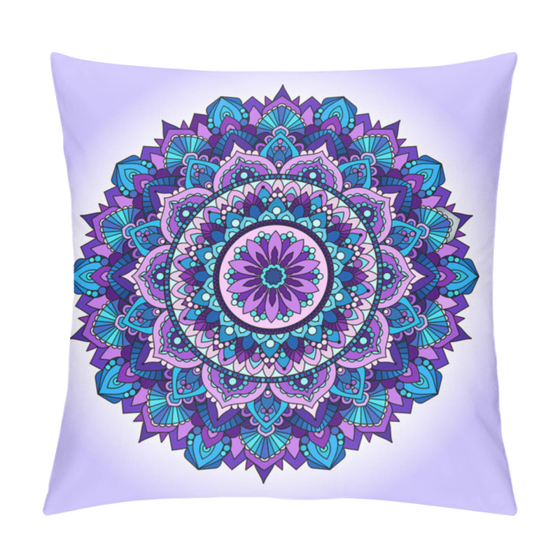 Personality  Purple Mandala Pillow Covers