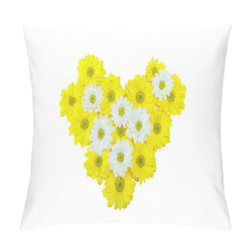 Personality  Beautiful Yellow And White Flowers Pillow Covers