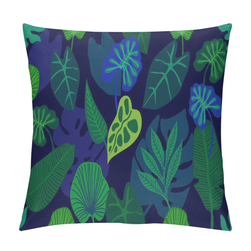 Personality  Green Wide Jungle Print. Pillow Covers