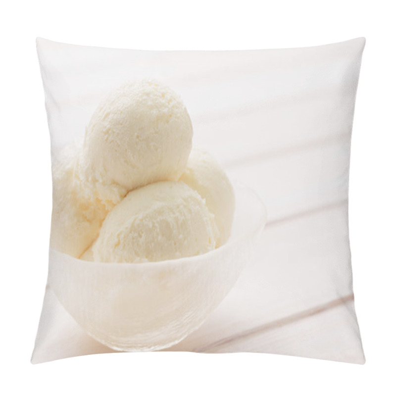 Personality  Cold, Delicious Milk Vanilla Ice Cream Pillow Covers