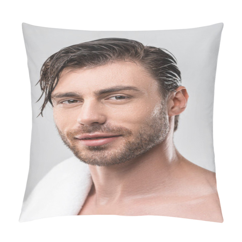 Personality  Man With Wet Hair  Pillow Covers