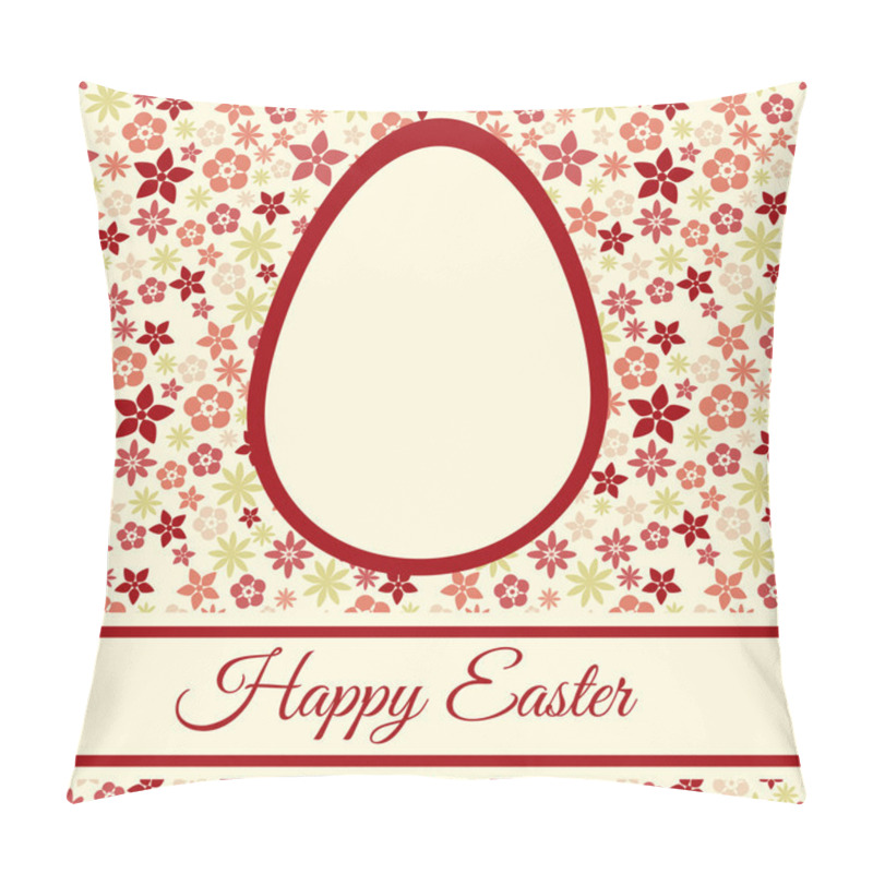 Personality  Easter Greeting Card. Vector Illustration. Pillow Covers