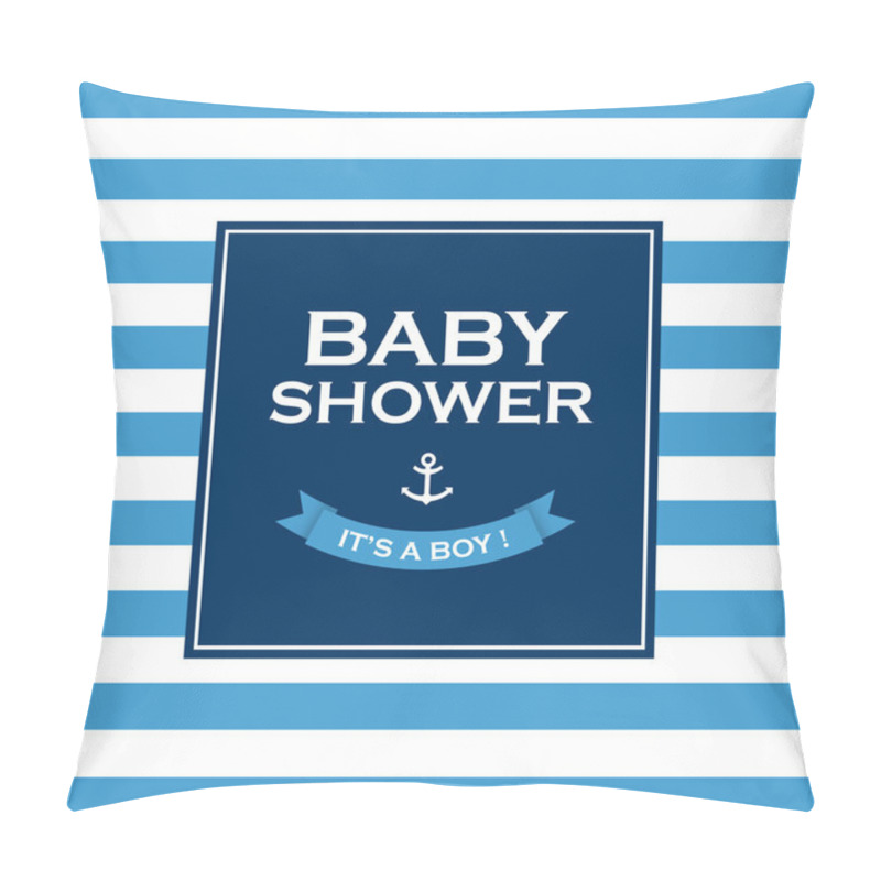 Personality  Baby Shower Card Invitation, It Is A Boy. Pillow Covers