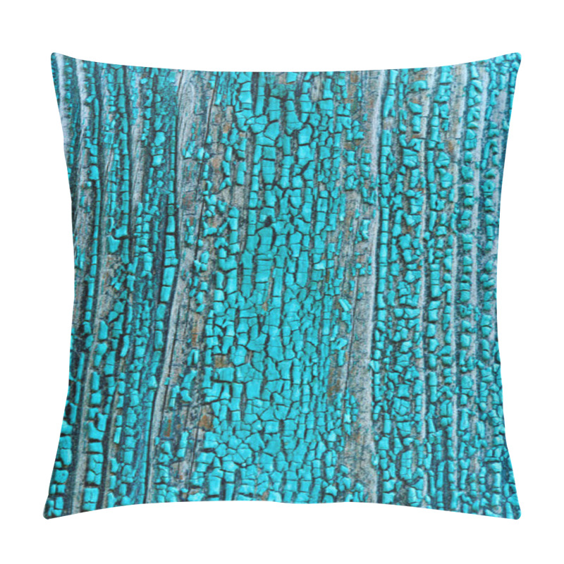 Personality  Full Frame Of Grungy Blue Wooden Texture As Backdrop Pillow Covers