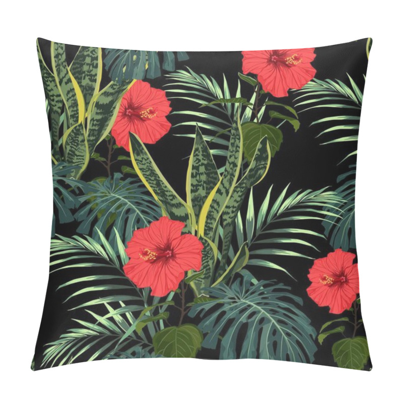 Personality  Seamless Exotic Pattern With Tropical Leaves. Pillow Covers