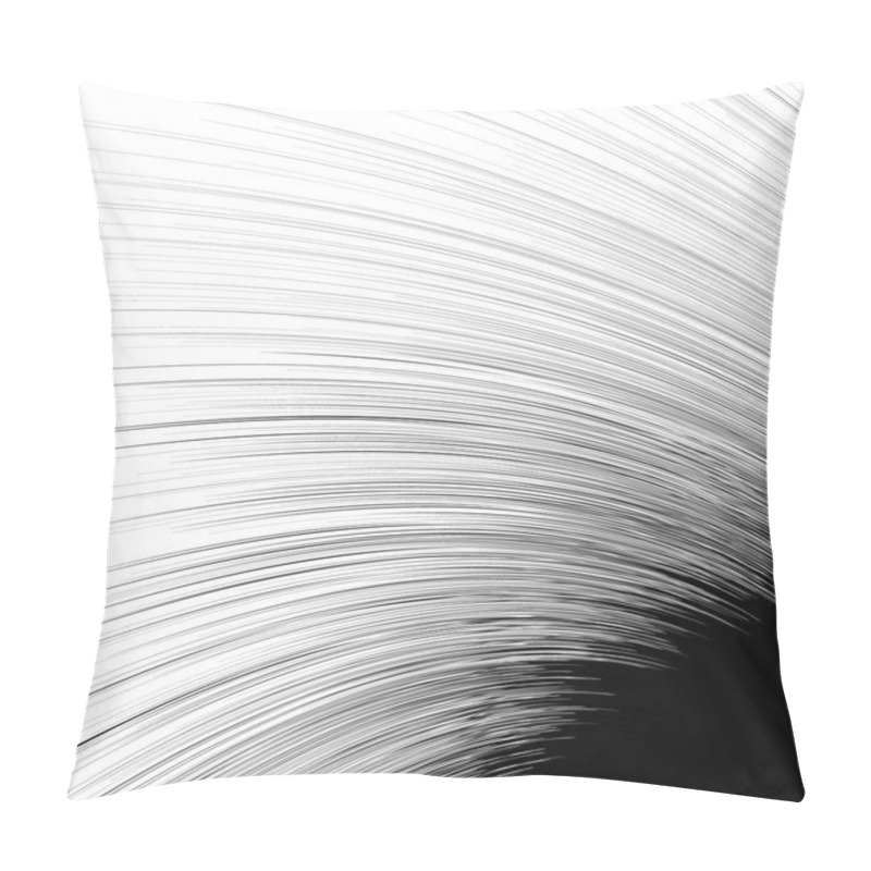 Personality  Abstract Black And White Spiral Illustration Pillow Covers