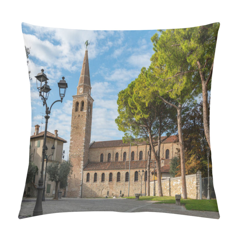 Personality  The Church Of Grado On A Sunny Day In Late Autumn Pillow Covers