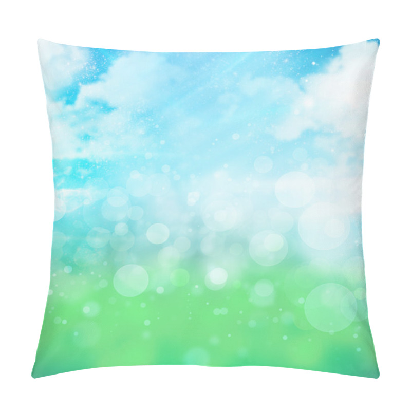 Personality  Spring Or Summer Abstract Nature Background With Grass In The Me Pillow Covers