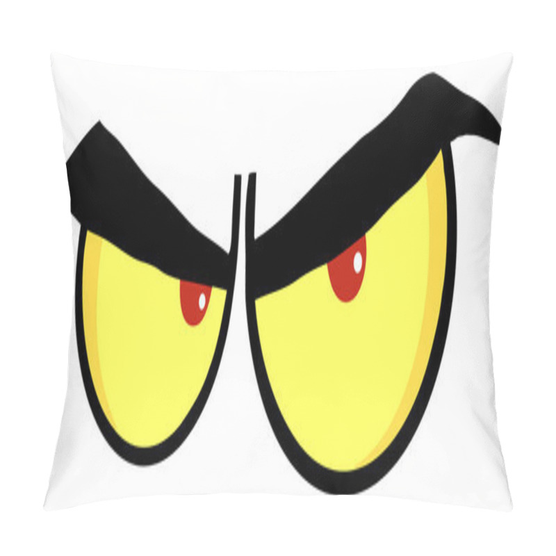 Personality  Angry Cartoon Eyes Pillow Covers