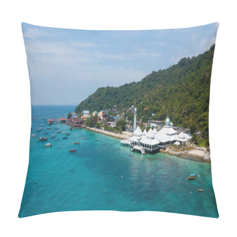 Personality  Fishing Village, Small Town In Perhentian Kecil Island, Malaysia Pillow Covers