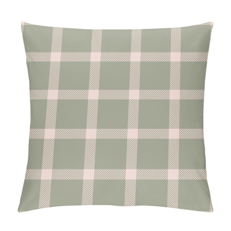 Personality  Elegant Sage Green And Blush Pink Plaid Pattern.  Perfect For Textile Design, Website Backgrounds, Or Crafting Projects.  Subtle, Sophisticated, And Versatile Design. Pillow Covers