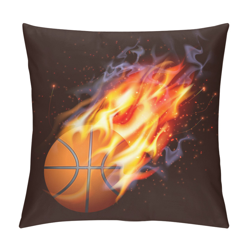 Personality  Basketball On Fire Pillow Covers