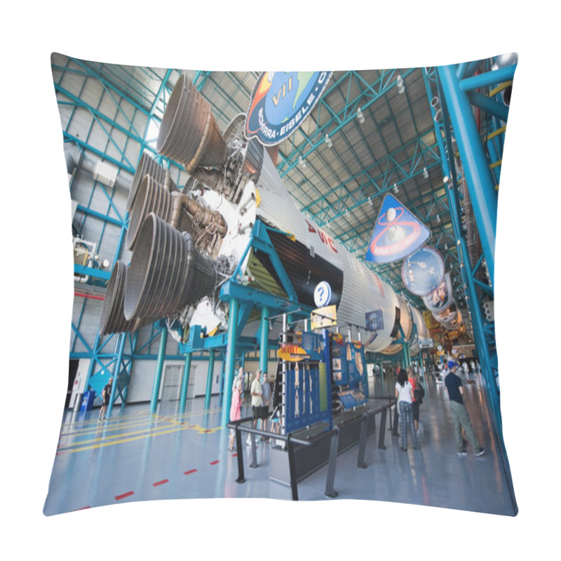 Personality  Saturn V Rocket At Kennedy Space Center Pillow Covers