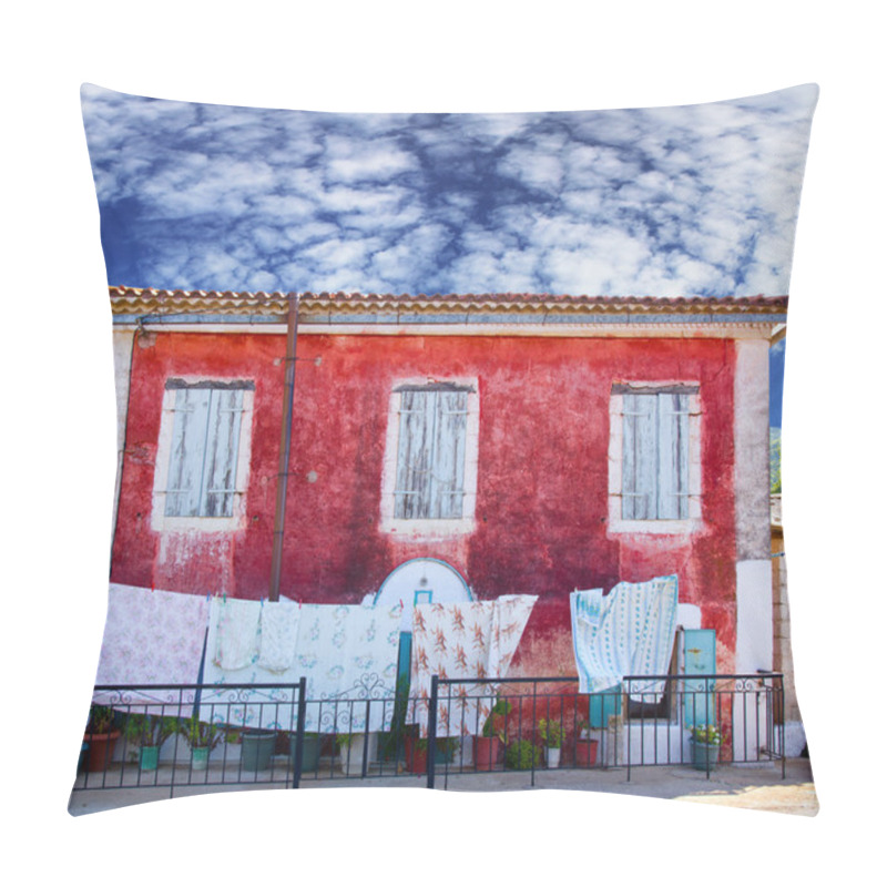 Personality  Greek House Building Pillow Covers