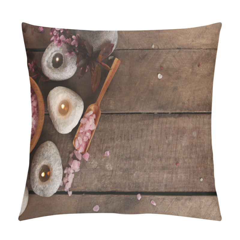 Personality  Spa Composition With Spring Flowers Pillow Covers