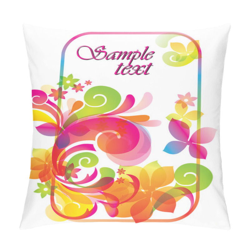 Personality  Vector Background With Flowers Pillow Covers