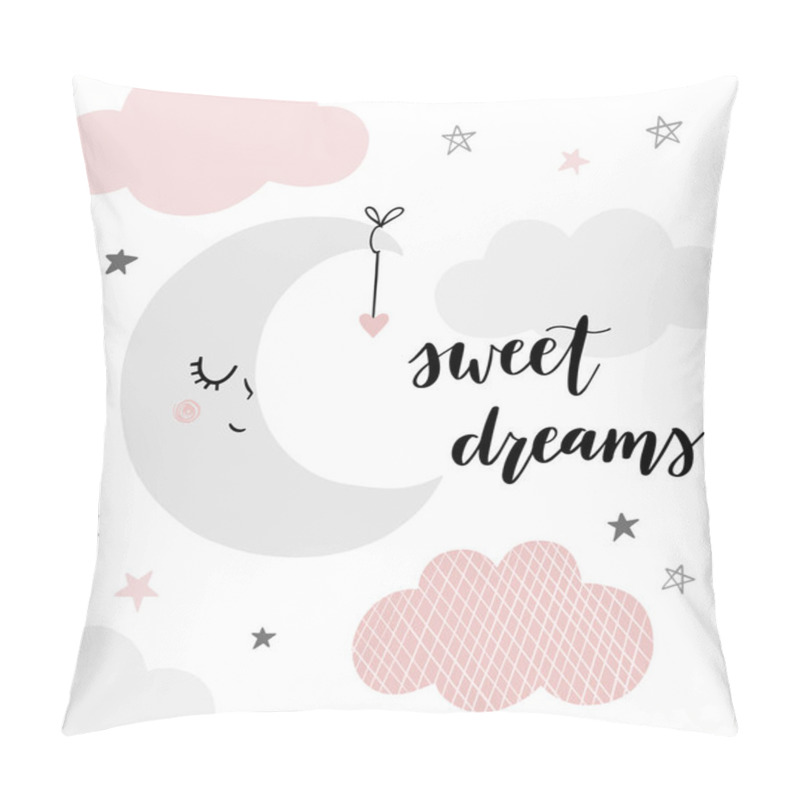 Personality  Sweet Dreams Cartoon Pattern, Vector Illustration Pillow Covers