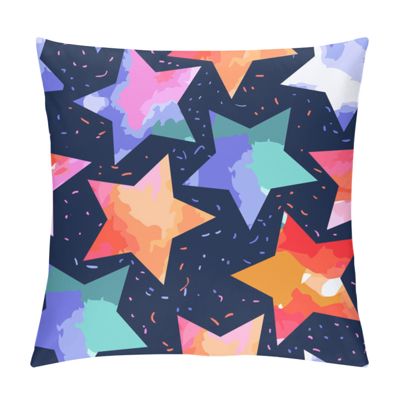 Personality  Abstract Grunge Stars Pillow Covers