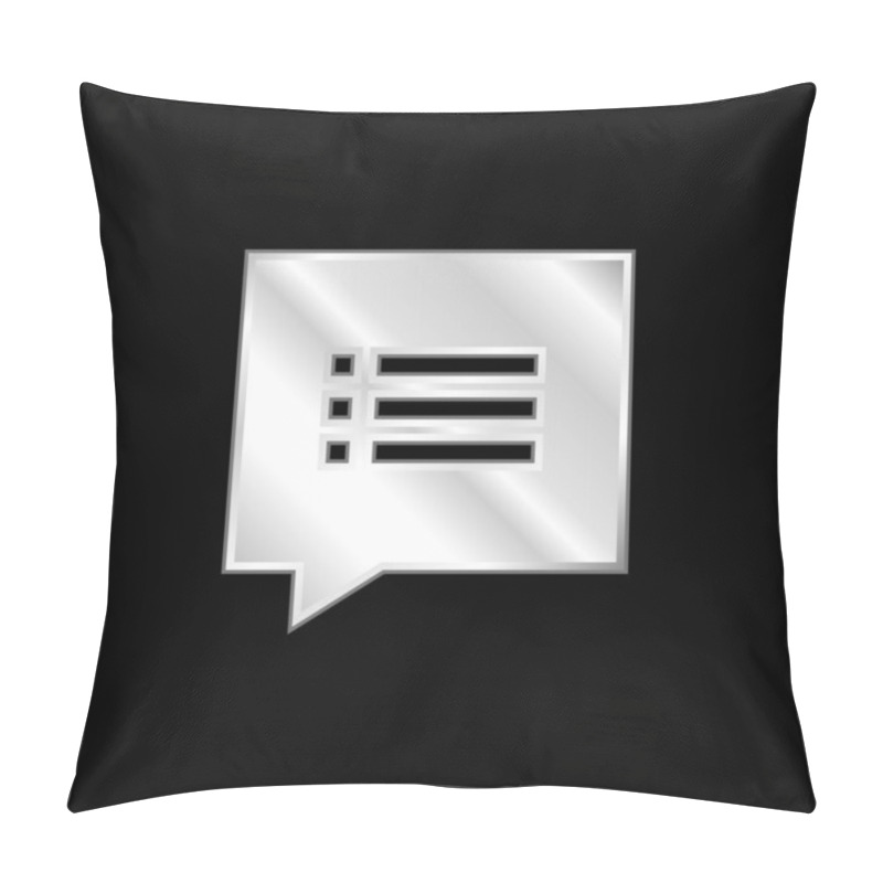 Personality  Argument Silver Plated Metallic Icon Pillow Covers