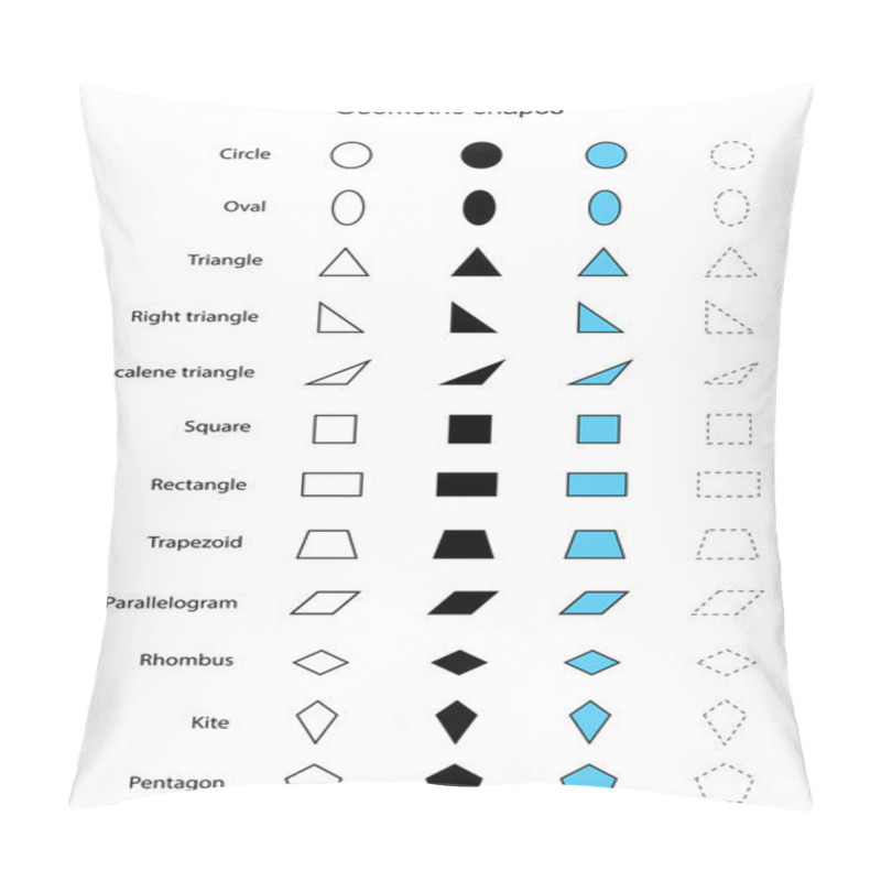 Personality  Geometric Shapes Vector Pillow Covers