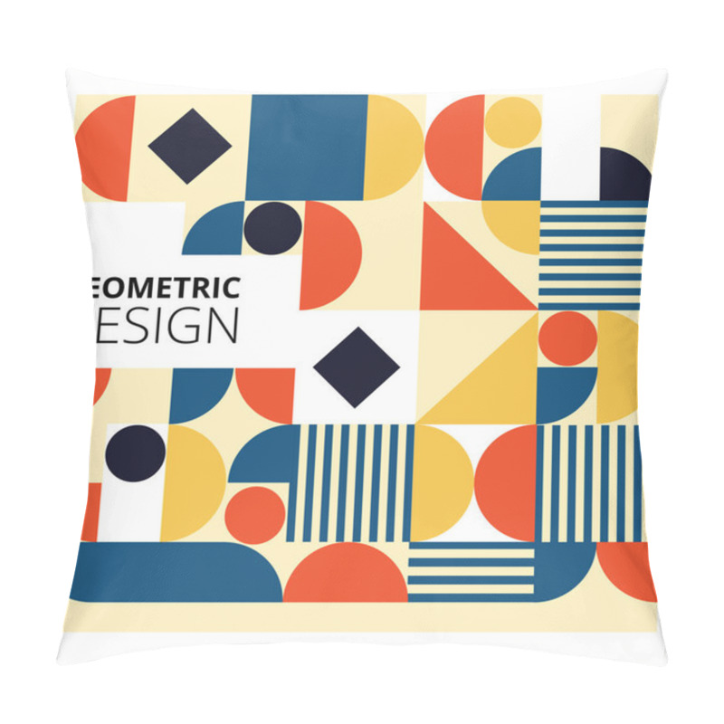 Personality  Modern Geometric Background Design For Poster, Banner Or Cover Template Pillow Covers