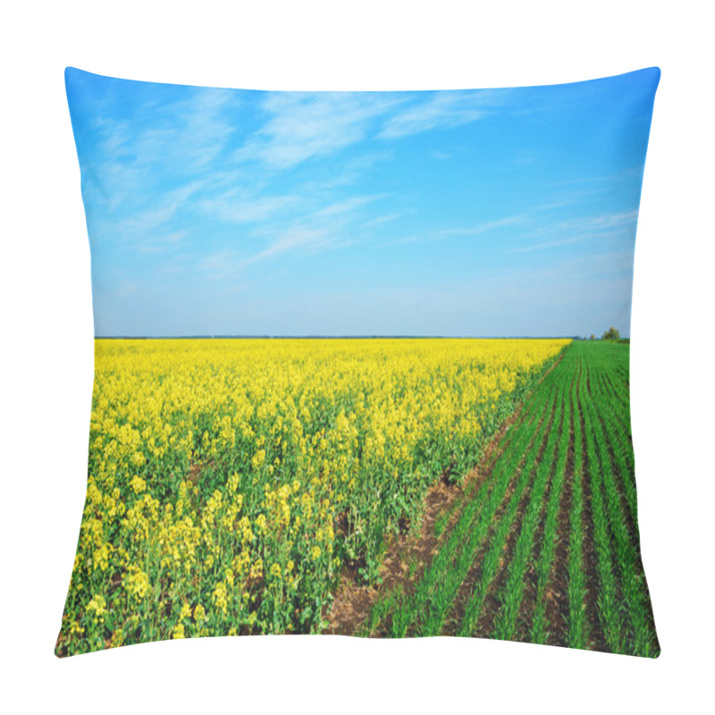 Personality  Spring Rural Field Landscape Pillow Covers