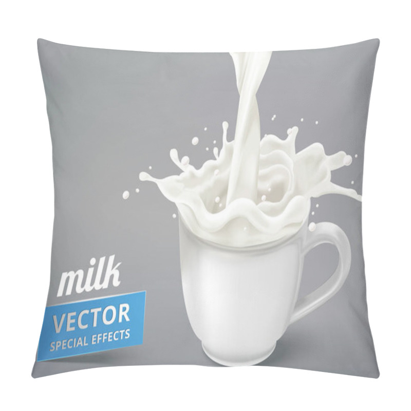 Personality  Milk Pouring Into A Cup Pillow Covers