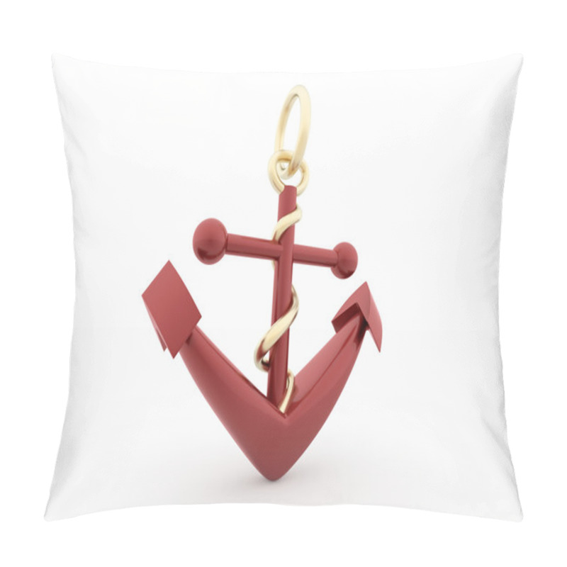 Personality  Red Anchor Concept Isolated  Pillow Covers