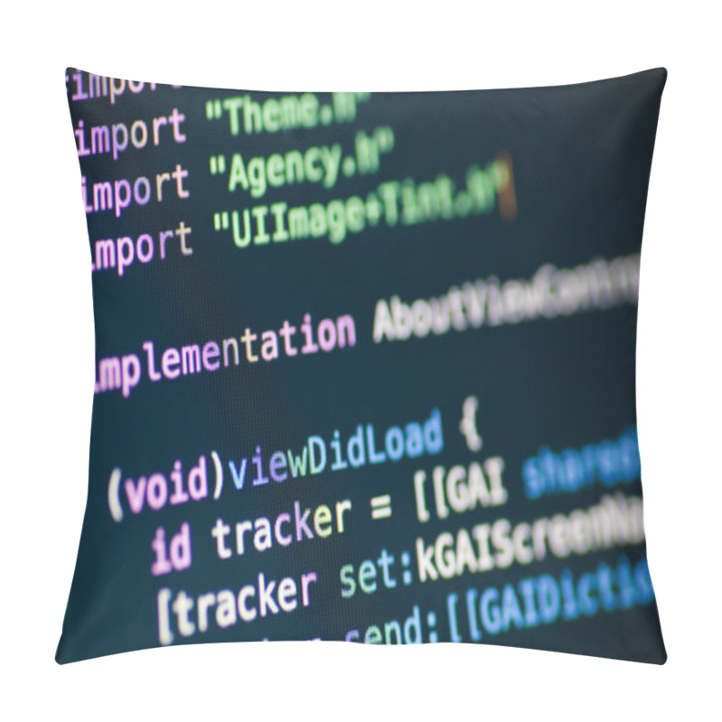 Personality  Objective C Code Lines Pillow Covers