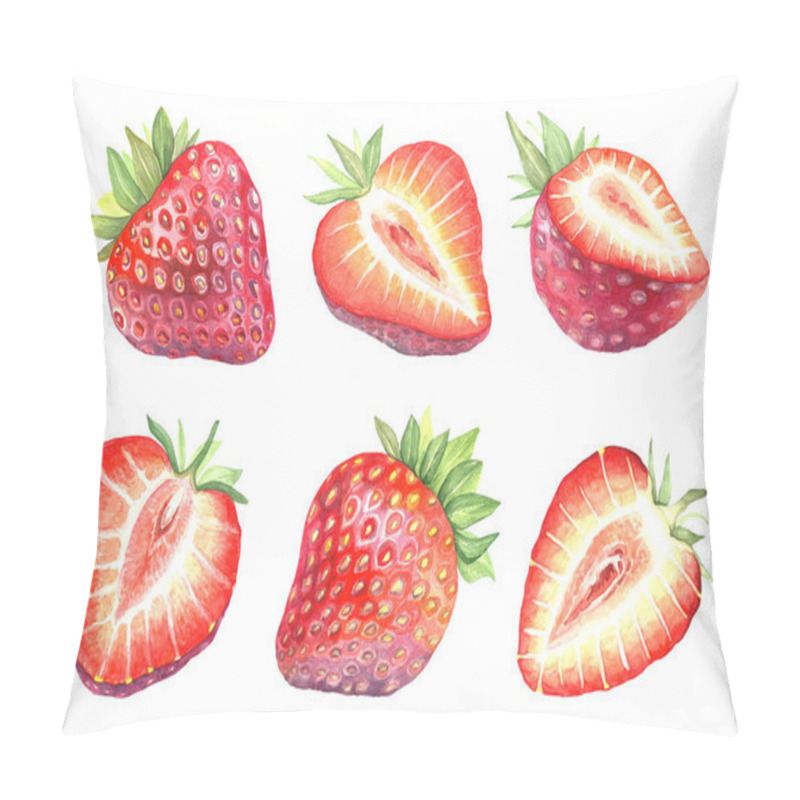 Personality  Strawberry Isolated Collection Pillow Covers