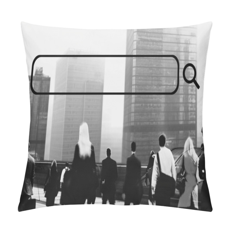 Personality  Business People Walking In City Pillow Covers