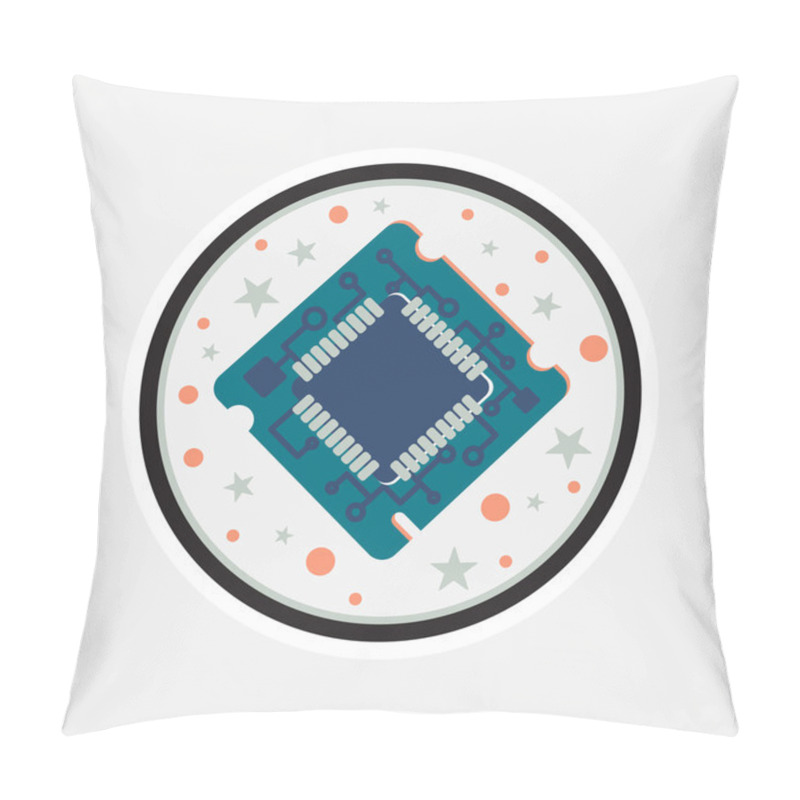 Personality  Computer Processor Chip Pillow Covers