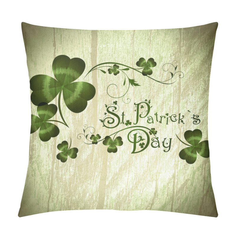 Personality  St.Patrick Day Greeting With Shamrocks Pillow Covers