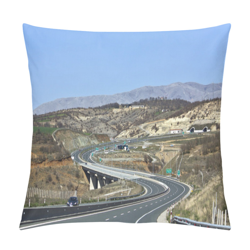 Personality  Egnatia International Highway At Greece Pillow Covers