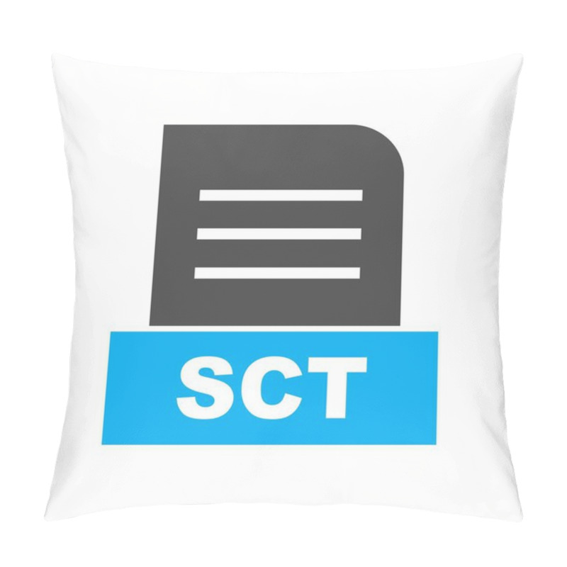 Personality  SCT File Isolated On Abstract Background Pillow Covers