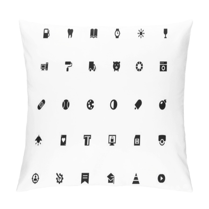 Personality  Mini Vector Icons 10 Pillow Covers