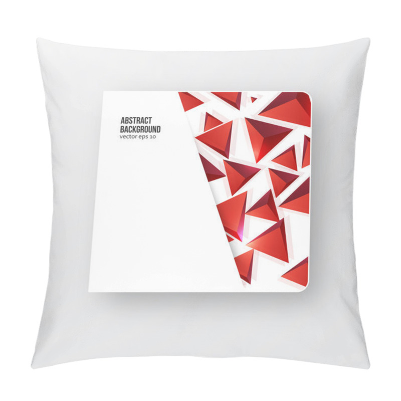 Personality  Vector Squares. Abstract Background Red Pillow Covers