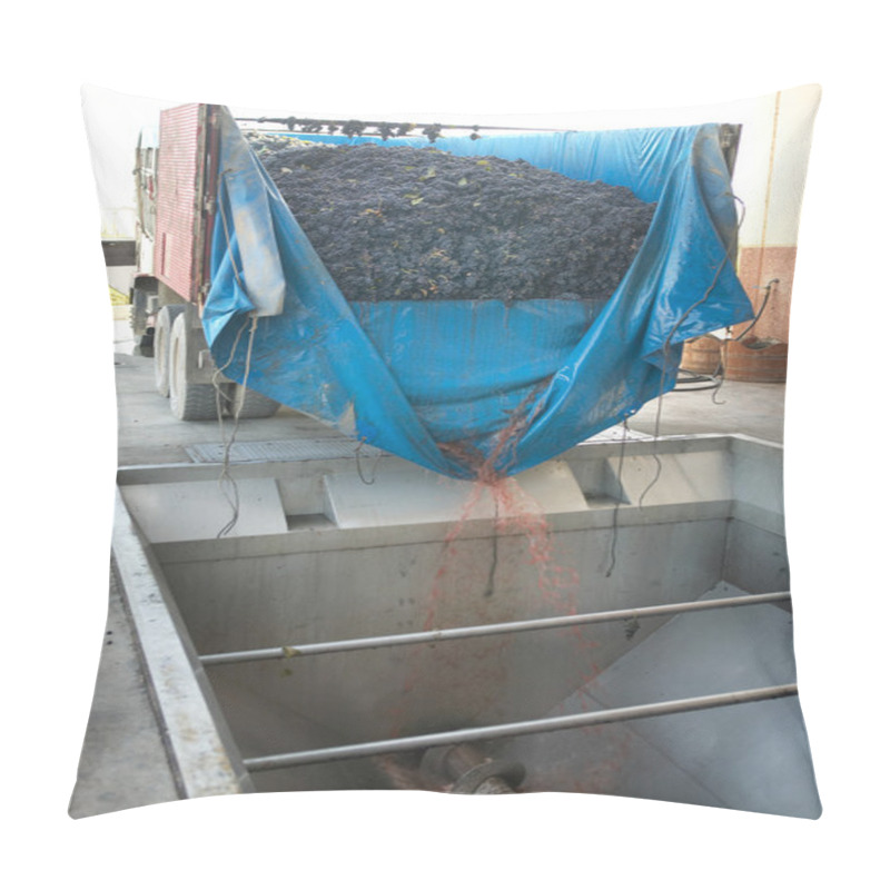 Personality  Grape Harvester Truck Pillow Covers